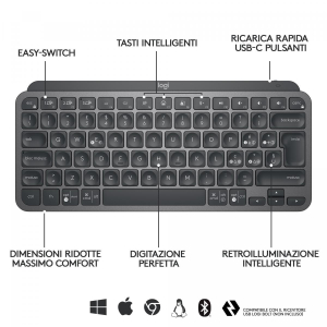 17322267317329-logitechmxkeysminitastierailluminatawirelessminimalcompattabluetoothretroilluminatausbccompatibileconapplemacosioswindowslinuxandroidinmetallo