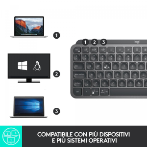 17322267332674-logitechmxkeysminitastierailluminatawirelessminimalcompattabluetoothretroilluminatausbccompatibileconapplemacosioswindowslinuxandroidinmetallo