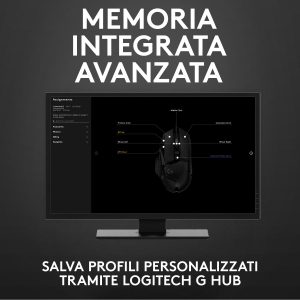 17323089010412-logitechglogitechg502mousegamingheroprestazionielevatesensorehero25k25600dpirgbpesiregolabili11pulsantiprogrammabilimemoriaintegrataperpcmaclaptopnero