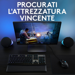 17323089026827-logitechglogitechg502mousegamingheroprestazionielevatesensorehero25k25600dpirgbpesiregolabili11pulsantiprogrammabilimemoriaintegrataperpcmaclaptopnero