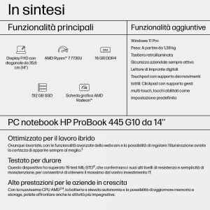 17323613210303-hpprobook445g10amdryzen77730ucomputerportatile356cm14fullhd16gbddr4sdram512gbssdwifi6e80211axwindows11proargento