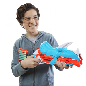 17366179236184-nerfdinosquadtricerablastblasterconalloggiamentopercaricamentodi3dardiconsupportodardiedesigndinosaurotriceratopoinclude12dardielite