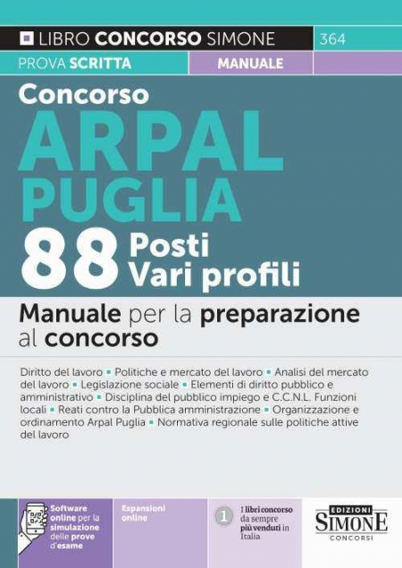 16552729673836-libroconcorsoarpalpuglia88postivariprofilimanualeperlapreparazionealconcorsoconespansioneonlineconsoftwaredisimulazioneeditoreedizionigiuridichesimoneanno2022