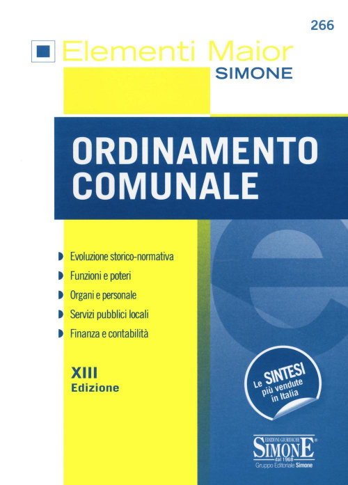 17277933401444-libroordinamentocomunaleeditoreedizionigiuridichesimoneanno2020