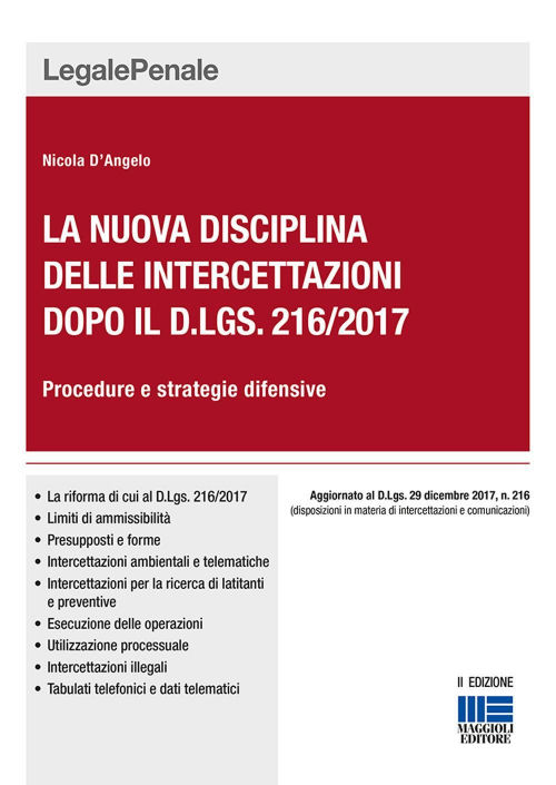 17277941573706-librolanuovadisciplinadelleintercettazionidopoildlgs2162017procedureestrategiedifensiveeditoremaggiolieditoreanno2018