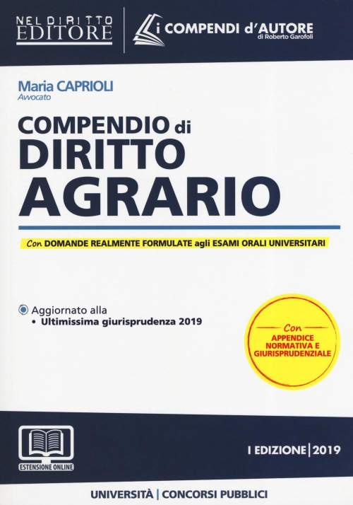 17277948780375-librocompendiodidirittoagrarioconespansioneonlineeditoreneldirittoeditoreanno2019