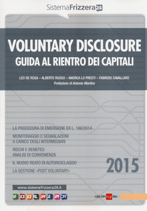 17277950082722-librovoluntarydisclosureguidaalrientrodeicapitalieditoreilsole24oreanno2015