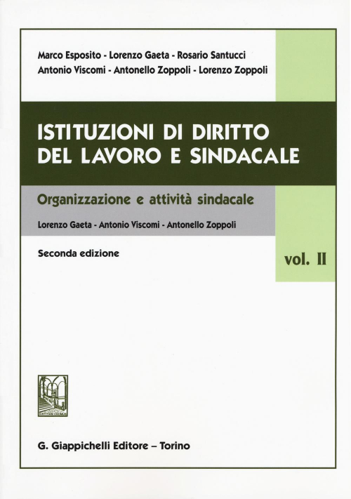 1727805754363-libroistituzionididirittodellavoroesindacalevol2organizzazioneeattivitasindacaleeditoregiappichellianno2015