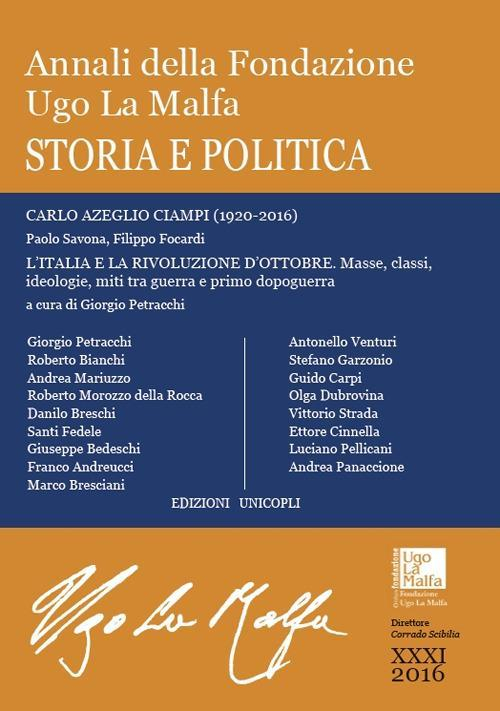 17278250238349-libroannalidellafondazioneugolamalfastoriaepolitica2016vol31editoreunicoplianno2017