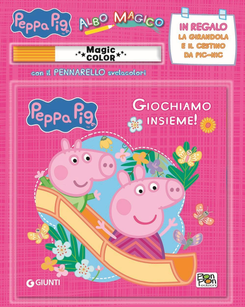 17278437008697-librogiochiamoinsiemealbomagicopeppapigcongadgeteditoreponponedizionianno2019