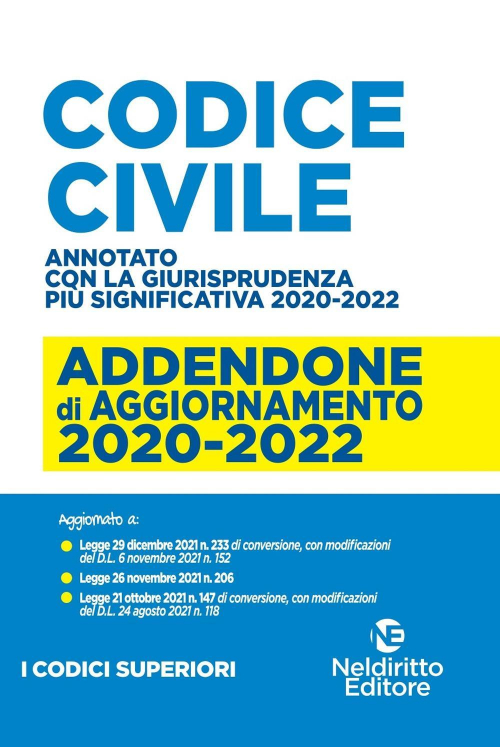 17278443358515-libromaxiaddendadiaggiornamentocodicecivile20202022editoreneldirittoeditoreanno2022