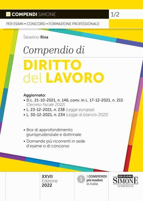 17278470103749-librocompendiodidirittodellavoroeditoreedizionigiuridichesimoneanno2022