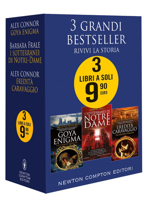 17278657202912-libro3grandibestsellerrivivilastoriagoyaenigmaisotterraneidinotredameereditacaravaggioeditorenewtoncomptoneditorianno2022