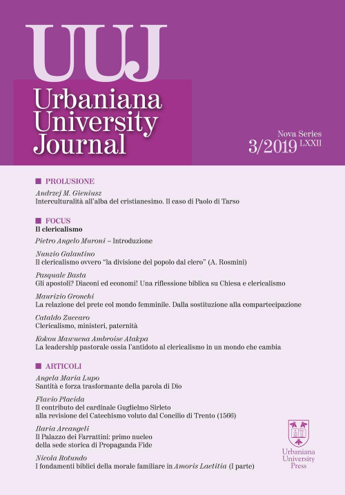 17278947267606-librourbanianauniversityjournaleuntesdocete2019vol3ilclericalismoeditoreurbanianauniversitypressanno2020