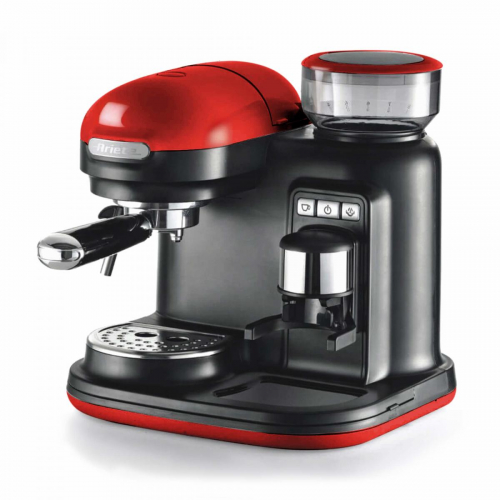 17321671919367-ariete1318macchinadacaffeconmacinacaffe1filtromontalatte15bar1080watt08litrilineamodernarosso